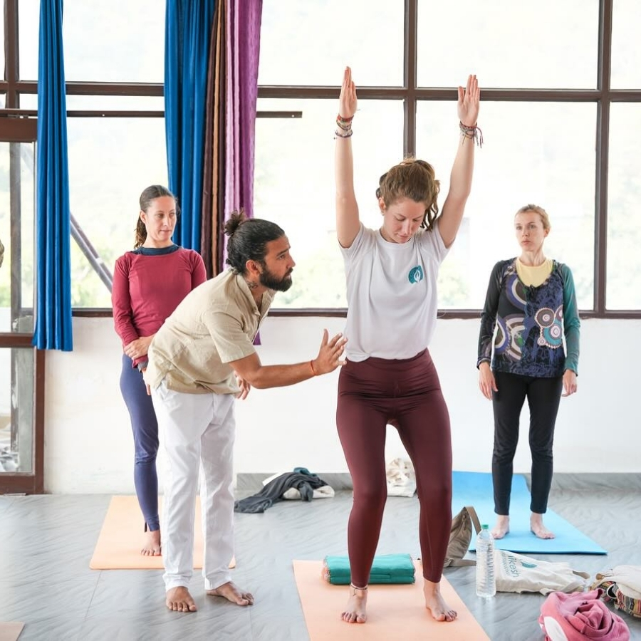 Yoga teaching practice sessions
